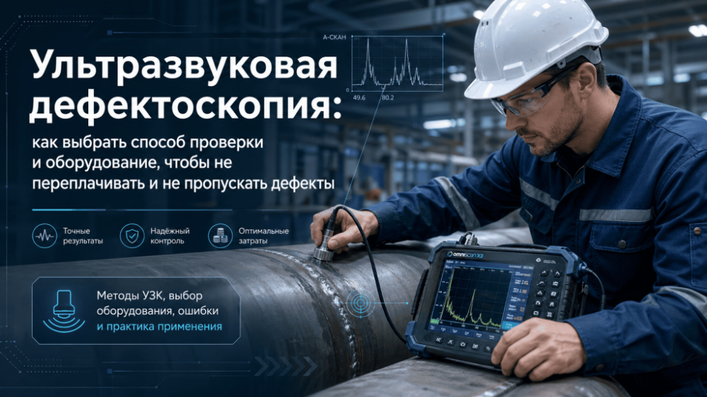 Ультразвуковая дефектоскопия: как выбрать способ проверки и оборудование, чтобы не переплачивать и не пропускать дефекты