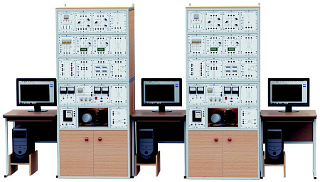 Типовой комплект учебного оборудования «Модель электрической системы», исполнение стендовое компьютерное, МЭС-СК