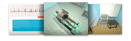 Виртуальный процедурный тренажер «Техника снятия ЭКГ с помощью 12-канального электрокардиографа»